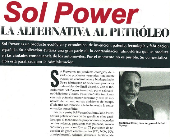 Solpower Plus. Alternativa al petróleo